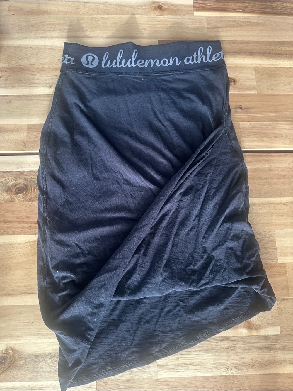 lululemon Black Branded-Waistband Active Skirt